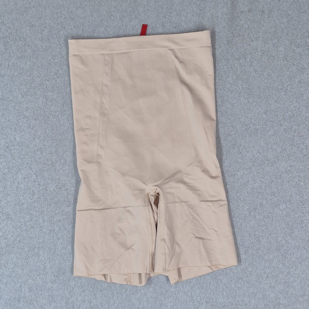 Spanx Women Shorts L Beige OnCore High Waisted SS1915 Slim Logo Stretch